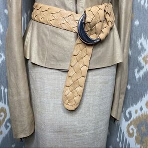 Ralph Lauren Flax Silk & Linen Pencil Skirt